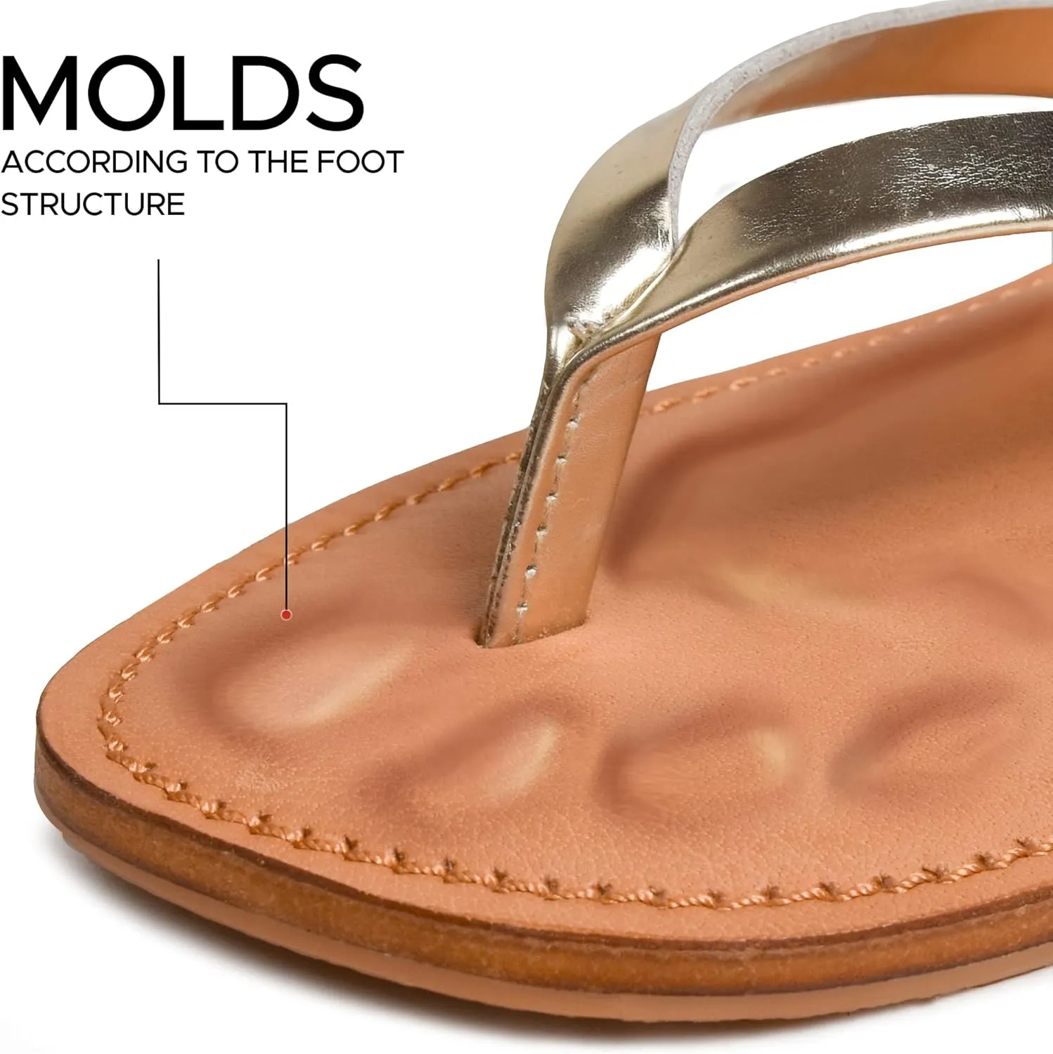 Women's Handmade Genuine Leather Summer Casual Comfort Flat Slide Sandals
