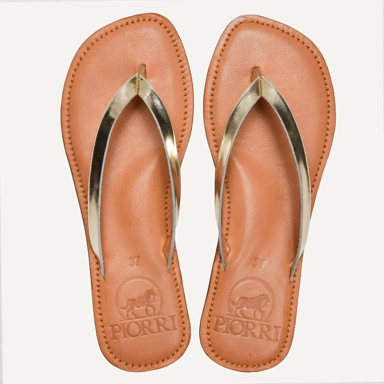 Women's Handmade Genuine Leather Summer Casual Comfort Flat Slide Sandals