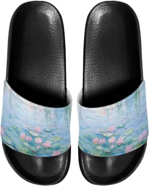 Womens House Slippers Comfy Slide Sandals for Women Open Toe Slippers