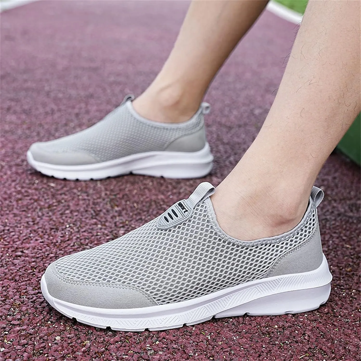 Women's Lightweight Slip On Walking Running Shoes Non Slip Work Shoes Women Comfortable Women's Shoes Casual Wedge Sneakers Slip On Tennis Shoe Loafers Casual Slip On