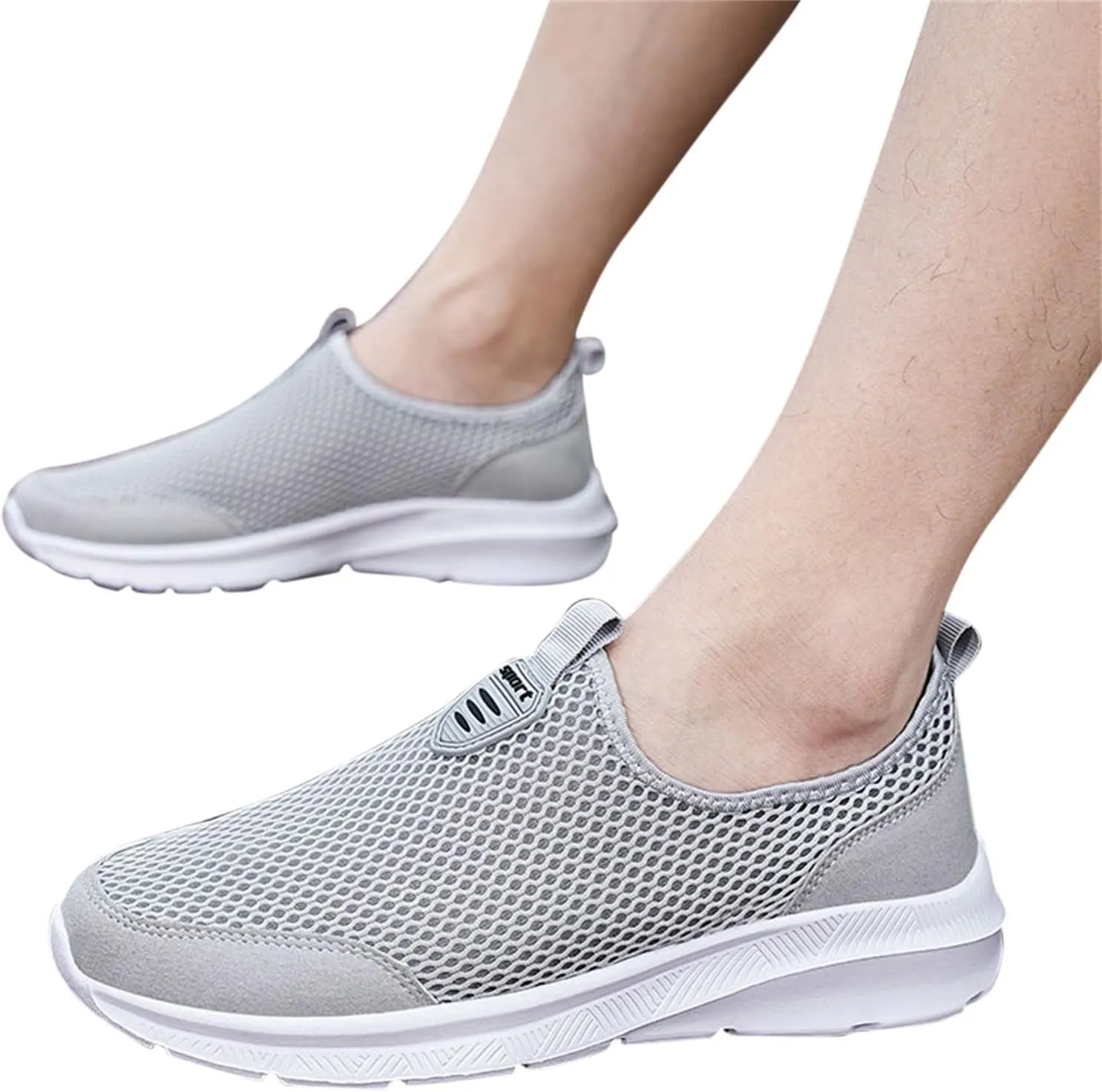 Women's Lightweight Slip On Walking Running Shoes Non Slip Work Shoes Women Comfortable Women's Shoes Casual Wedge Sneakers Slip On Tennis Shoe Loafers Casual Slip On