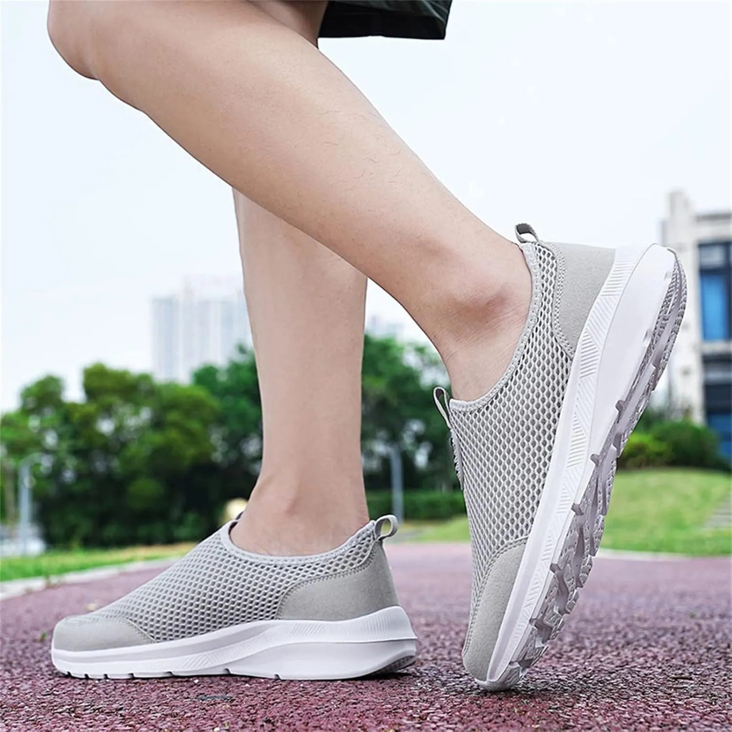 Women's Lightweight Slip On Walking Running Shoes Non Slip Work Shoes Women Comfortable Women's Shoes Casual Wedge Sneakers Slip On Tennis Shoe Loafers Casual Slip On