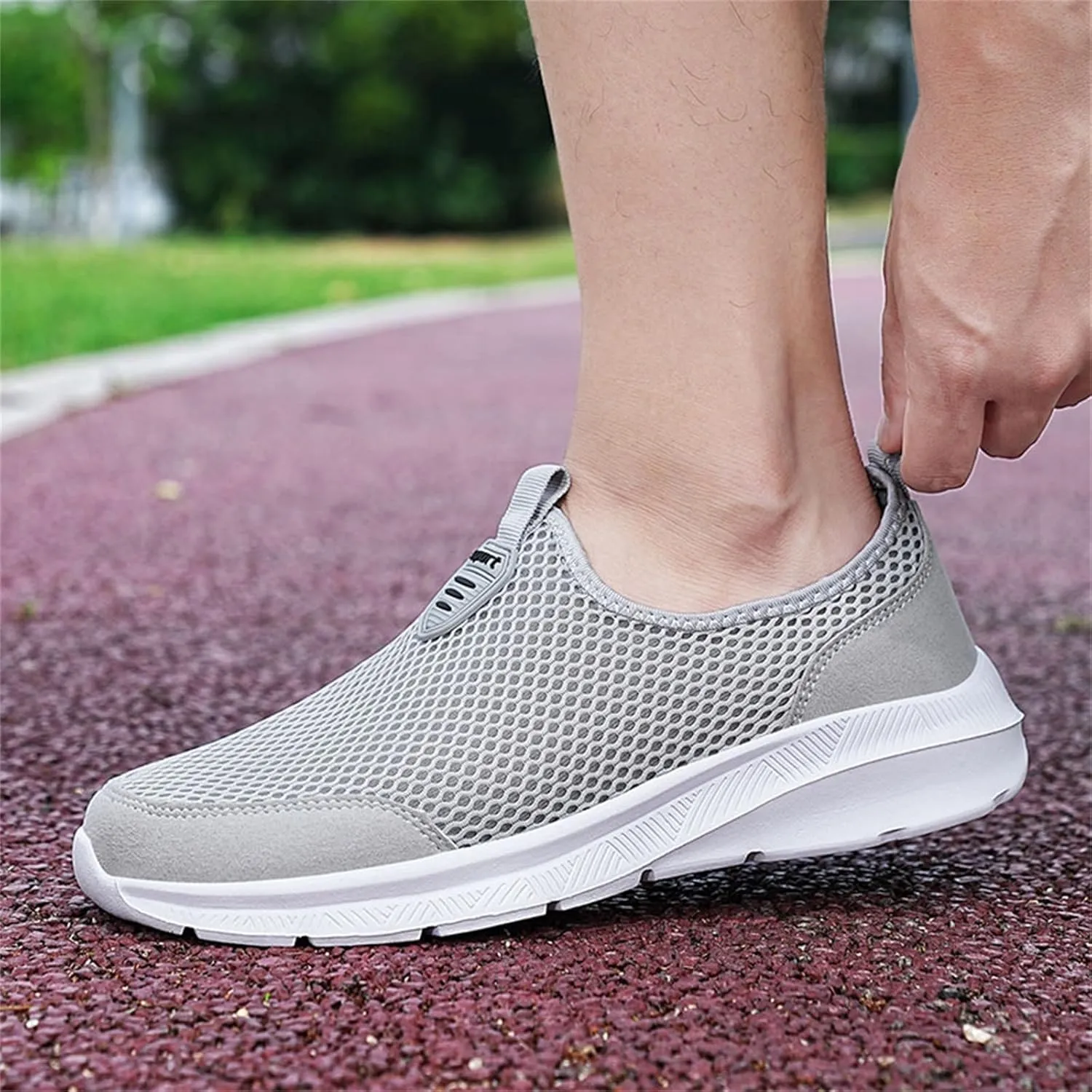 Women's Lightweight Slip On Walking Running Shoes Non Slip Work Shoes Women Comfortable Women's Shoes Casual Wedge Sneakers Slip On Tennis Shoe Loafers Casual Slip On