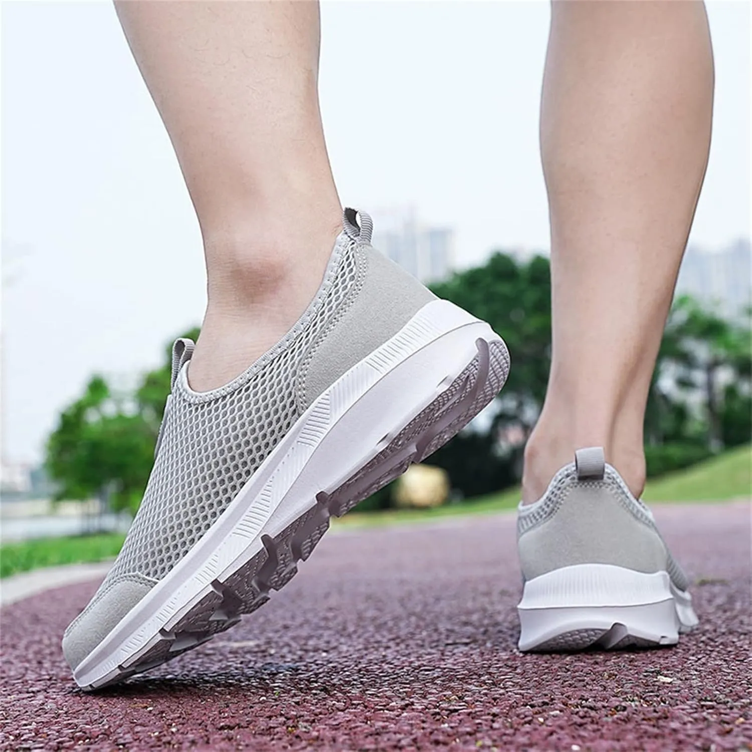 Women's Lightweight Slip On Walking Running Shoes Non Slip Work Shoes Women Comfortable Women's Shoes Casual Wedge Sneakers Slip On Tennis Shoe Loafers Casual Slip On