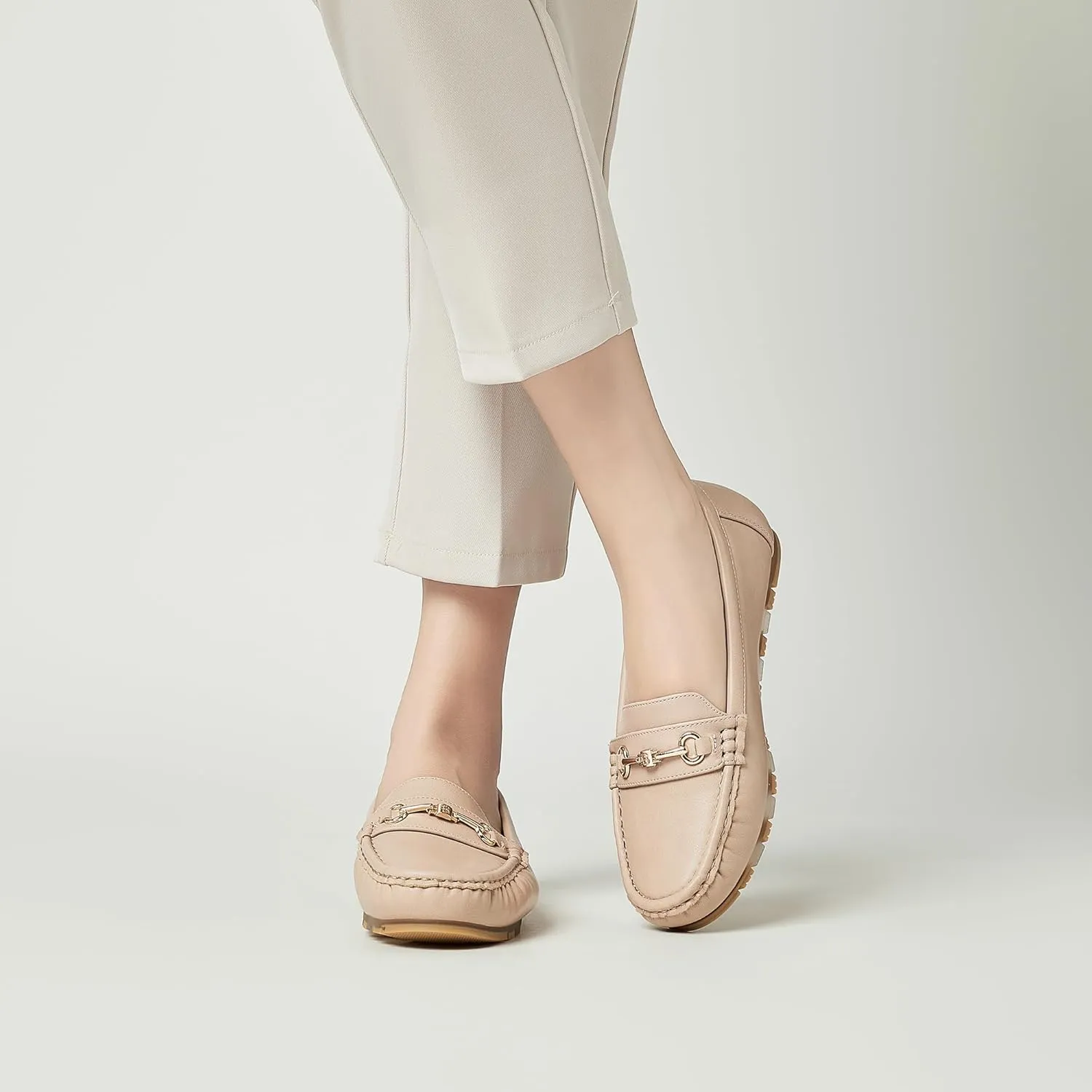 Women's Loafers Casual Slip on Flat Shoes Womens Penny Loafers Moccasions Comfort Dressy Work Shoes