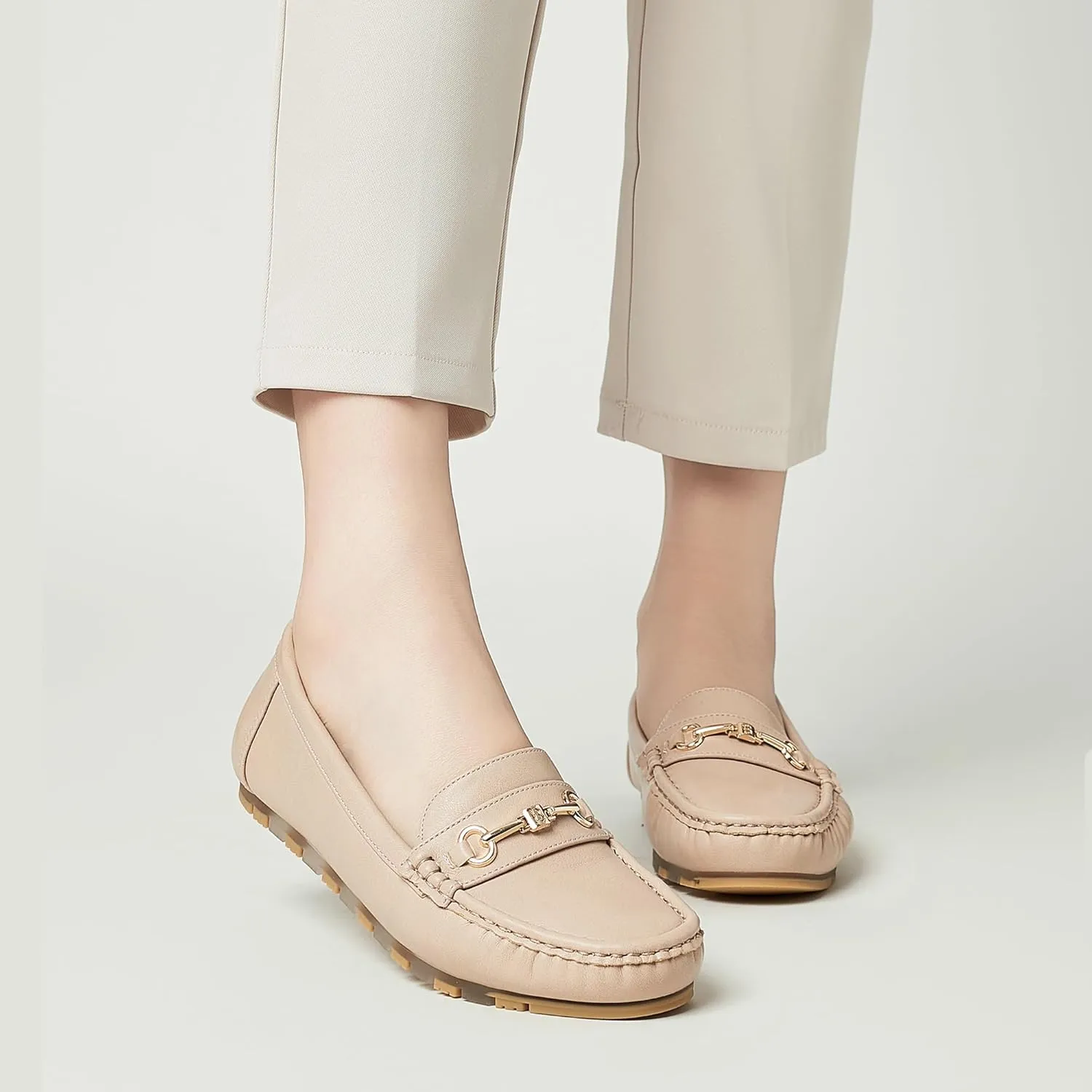 Women's Loafers Casual Slip on Flat Shoes Womens Penny Loafers Moccasions Comfort Dressy Work Shoes