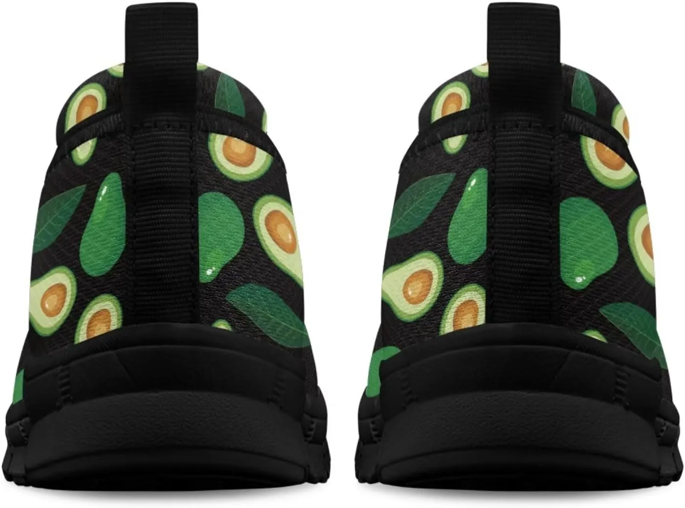 Womens Low Cut Shoes Casual Mesh Loafers Mushroom Tennis Sneakers Lightweight Slip On Fruit Print Breathable Shoe for Workout Walking