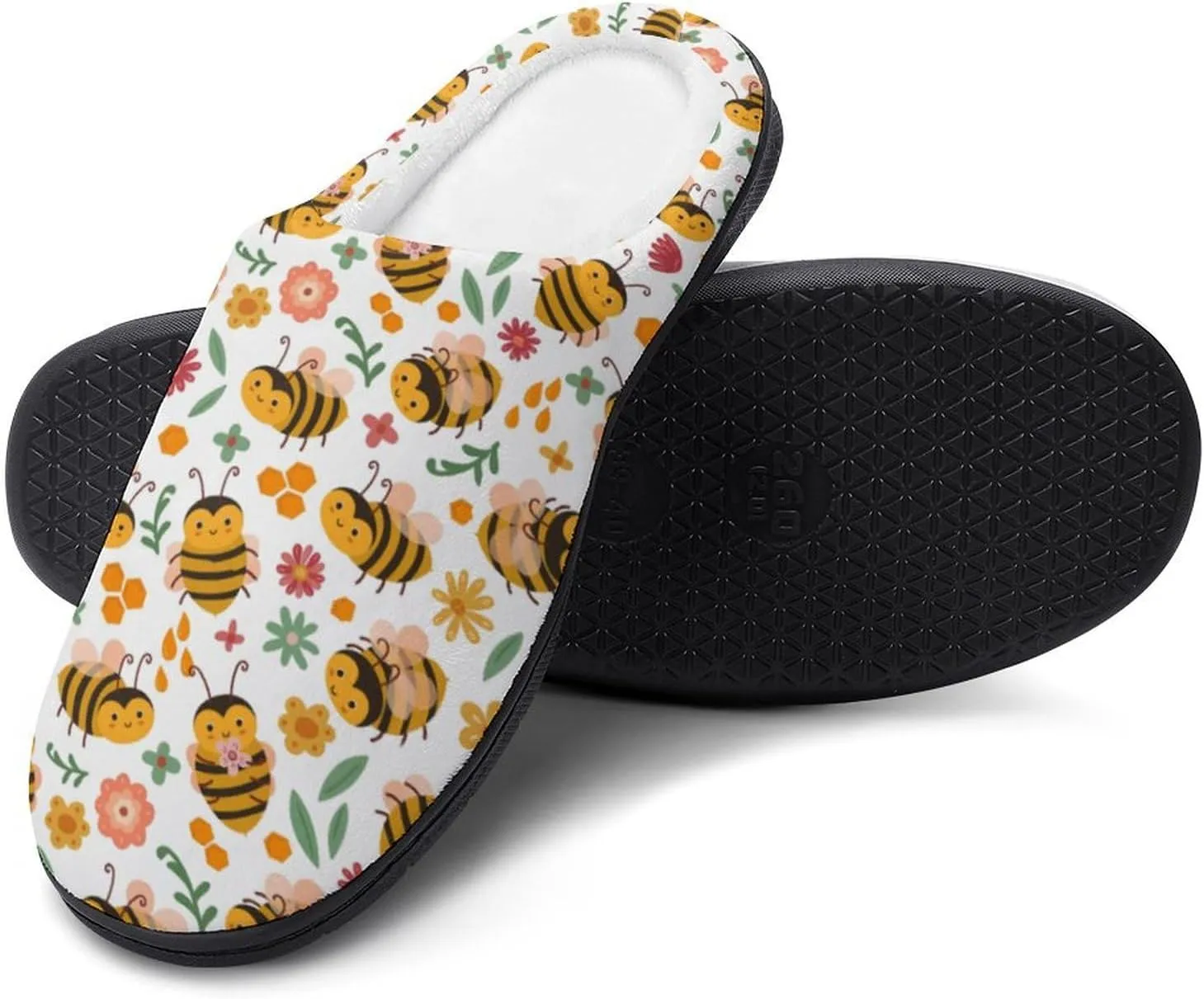 Womens Memory Foam Slippers Slip-On Shoes Mens Halloween Slippers Warm Cotton House Slippers Indoor Outdoor Slippers