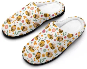 Womens Memory Foam Slippers Slip-On Shoes Mens Halloween Slippers Warm Cotton House Slippers Indoor Outdoor Slippers