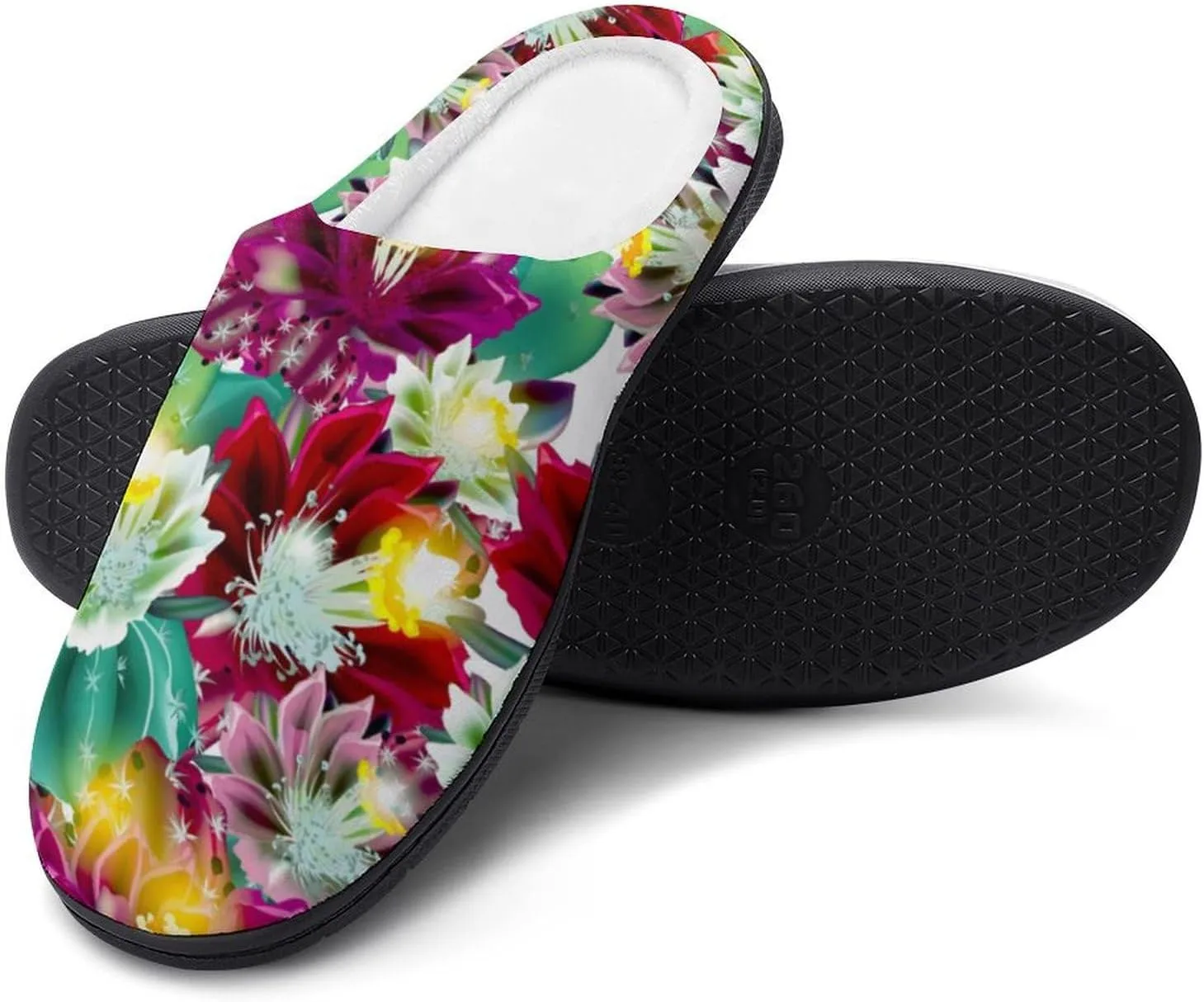 Womens Memory Foam Slippers Soft Bedroom Slip-On Shoes Ladies Halloween Slippers Cotton House Slippers Indoor Outdoor