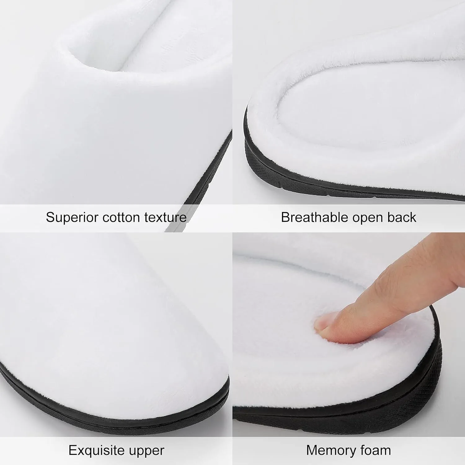 Womens Memory Foam Slippers Soft Bedroom Slip-On Shoes Ladies Halloween Slippers Cotton House Slippers Indoor Outdoor