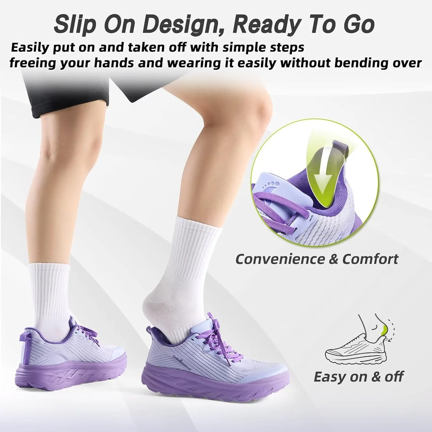 Women's Orthopedic Diabetic Wide Running Shoes: Comfortable Casual Arch Support Plantar Fasciitis Fashion Sneakers, High Arch Work Tennis Walking Shoes for Foot and Heel Pain Relief