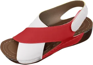 Womens Orthopedic Slide Sandals Stylish Slip on Open Toe Cute Platform Criss Cross Wide Band Flat Sandals for Summer