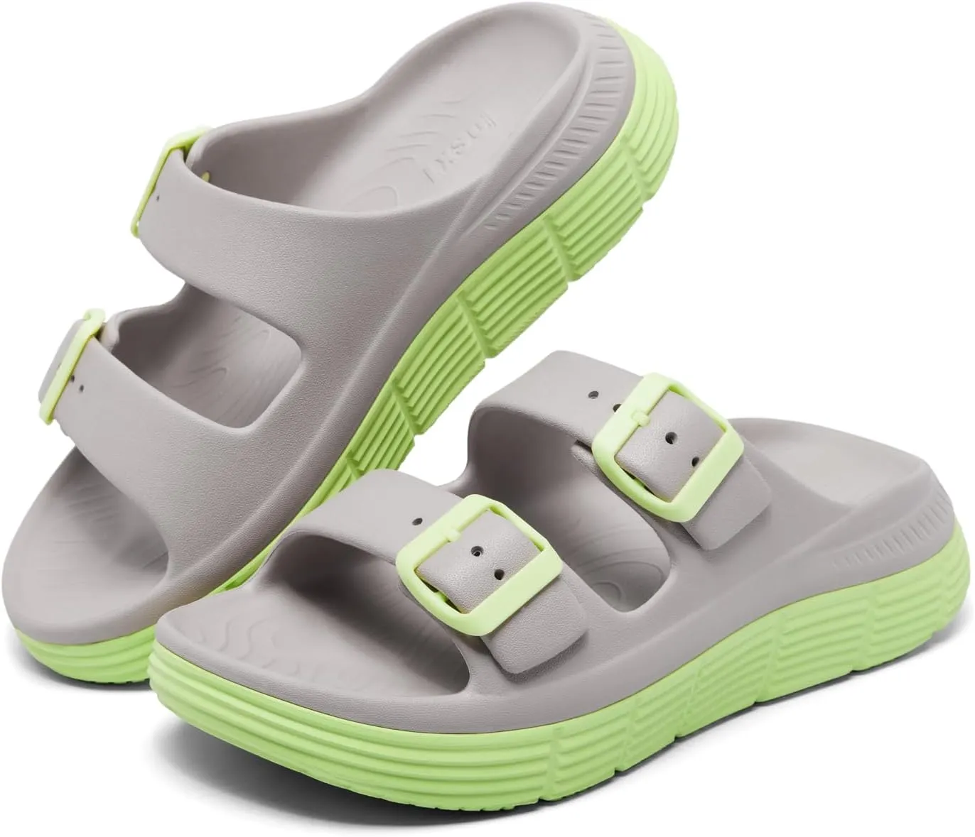 Women's Slide Sandals Recovery Sport Sandals Ladies Orthotic Adjustable Thick Cushion Reduces Stress on Feet, Joints & Back Post-Exercise With Comfortable Plantar Fasciitis Arch Support