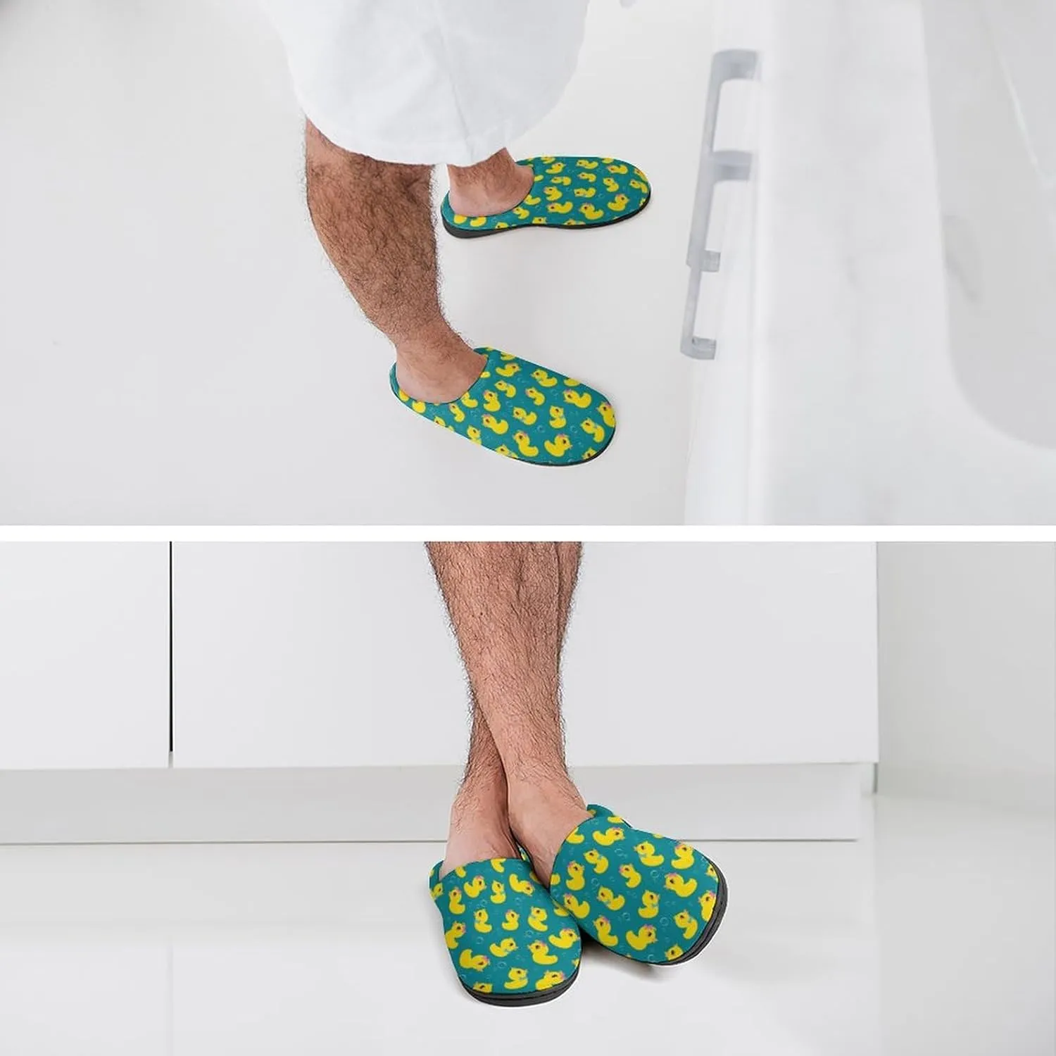 Womens Slippers Bedroom Slip-On Shoes Ladies Merry Christmas Print Slippers Warm Cotton House Slippers Indoor Outdoor