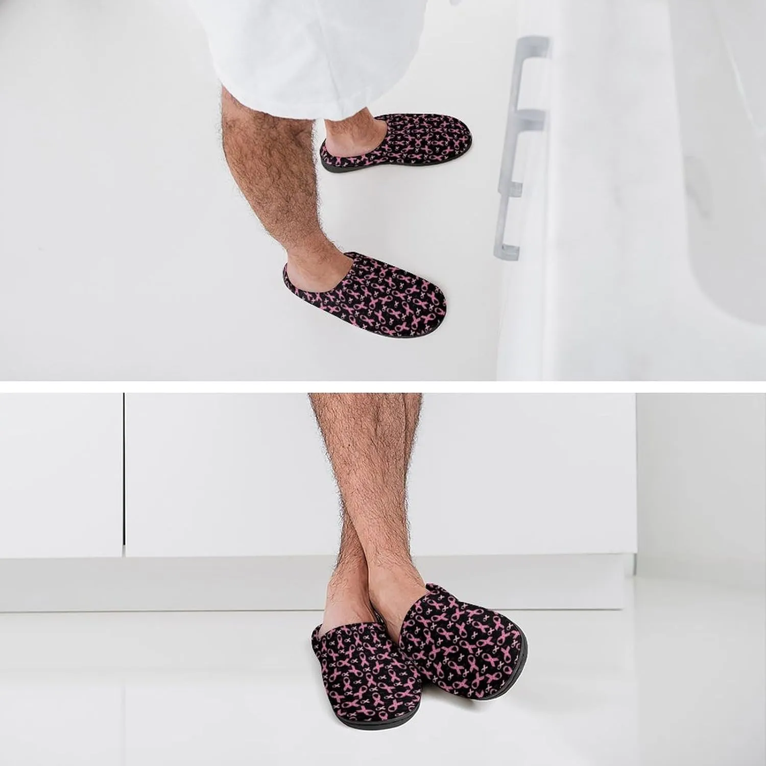 Womens Slippers Bedroom Slip-On Shoes Men's Halloween Slippers Warm House Slippers Indoor Outdoor Memory Foam Slippers