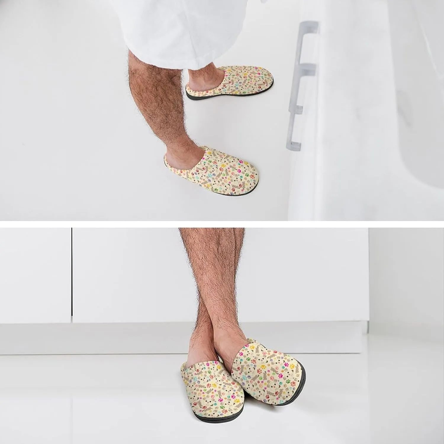 Womens Slippers Bedroom Slip-On Shoes Men's Halloween Slippers Warm House Slippers Indoor Outdoor Memory Foam Slippers