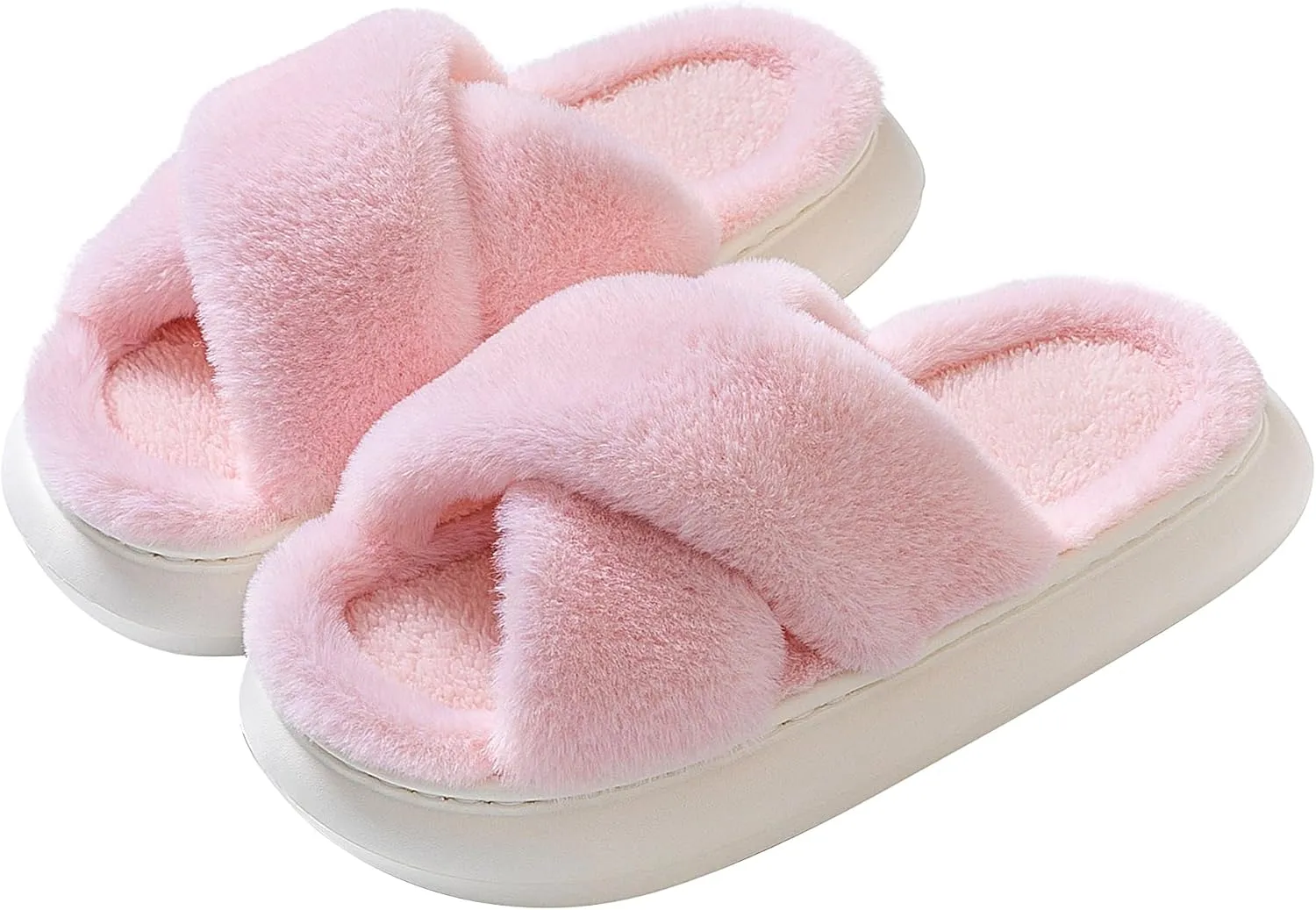 Womens Slippers House Slippers for Woman Fuzzy Slippers Platform Slippers Slippers for Women Indoor Fluffy