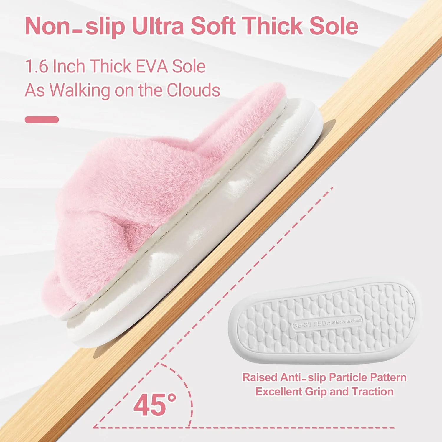 Womens Slippers House Slippers for Woman Fuzzy Slippers Platform Slippers Slippers for Women Indoor Fluffy
