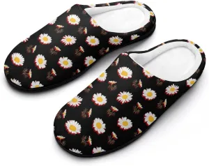 Womens Slippers Soft Bedroom Slip-On Shoes Men's Halloween Cute Ghosts Slippers Cotton House Slippers Indoor Outdoor