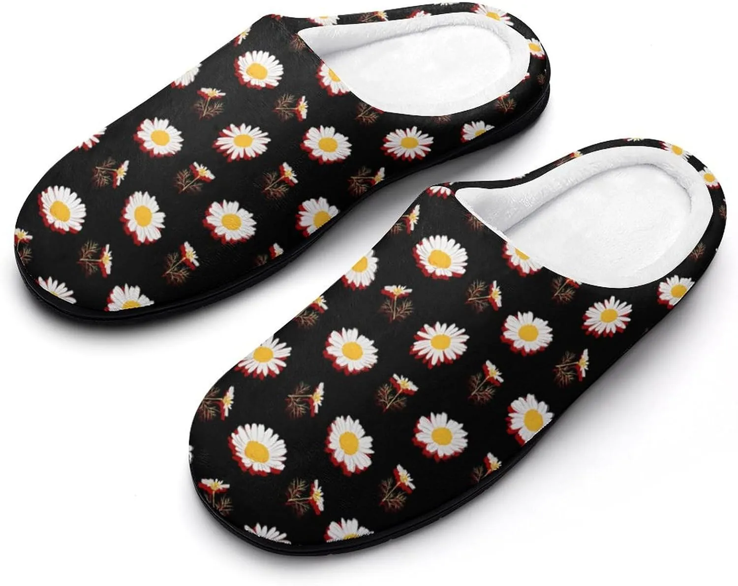 Womens Slippers Soft Bedroom Slip-On Shoes Men's Halloween Cute Ghosts Slippers Cotton House Slippers Indoor Outdoor
