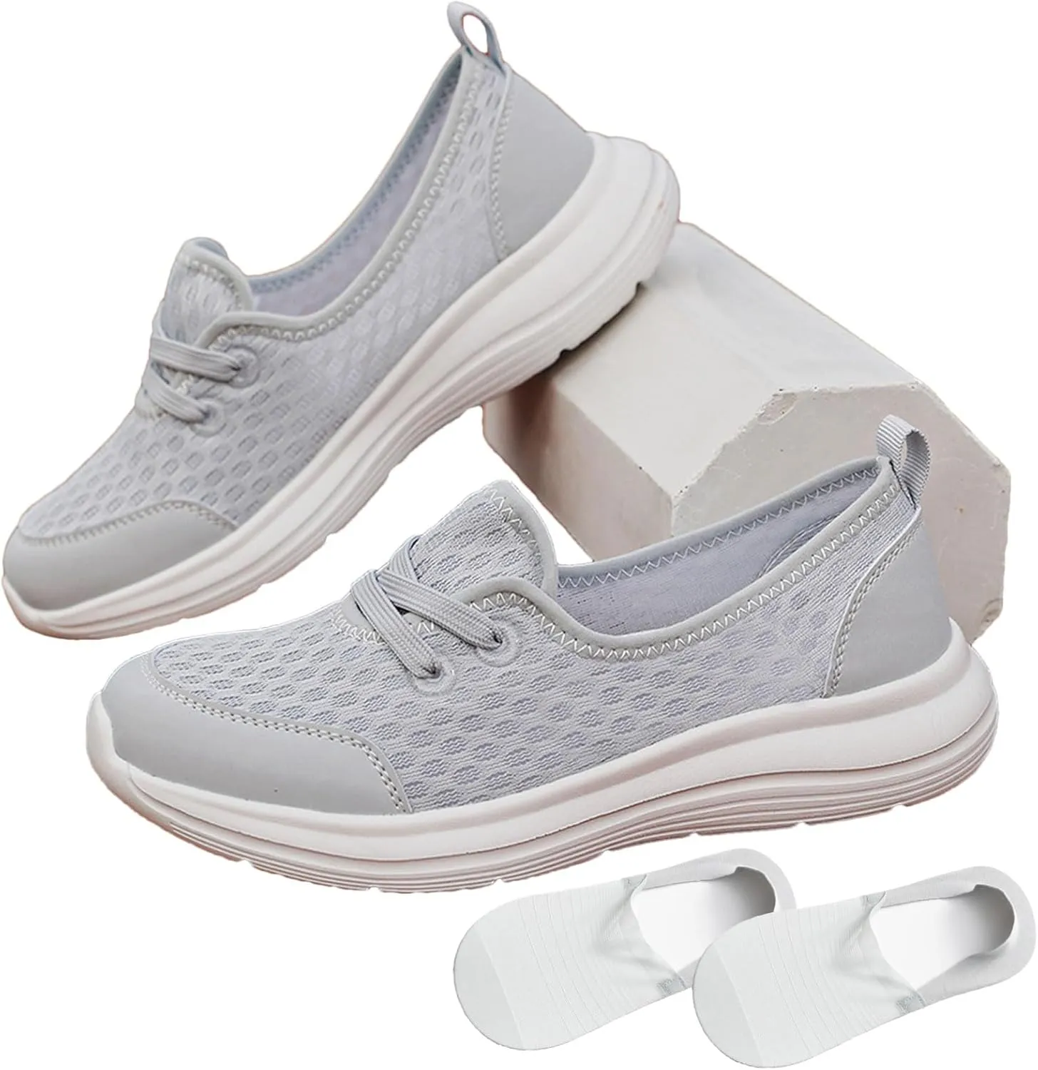 Women's Soft Sole Mesh Comfort Orthopedic Shoes, Flat Arch Support Walking Shoes