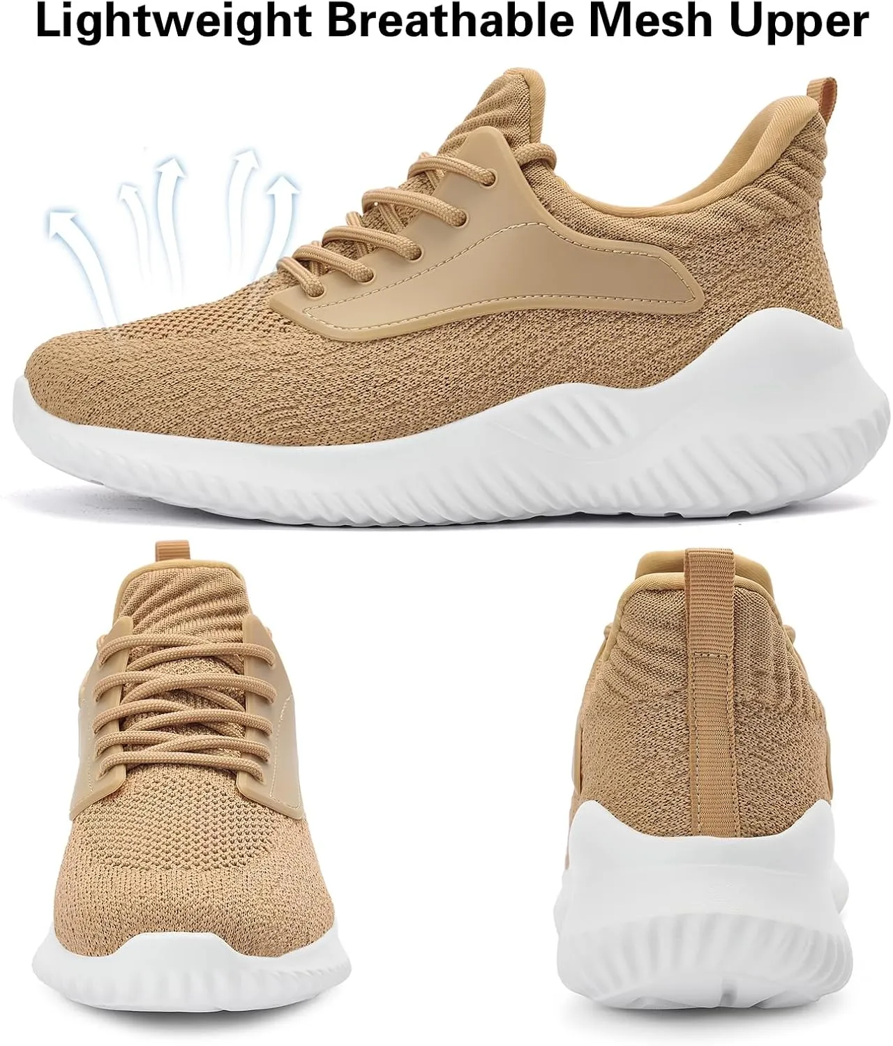 Womens Tennis Shoes Walking Sneakers - Memory Foam Running Slip On Gym Athletic Workout Nursing Comfort Work Shoe Lightweight