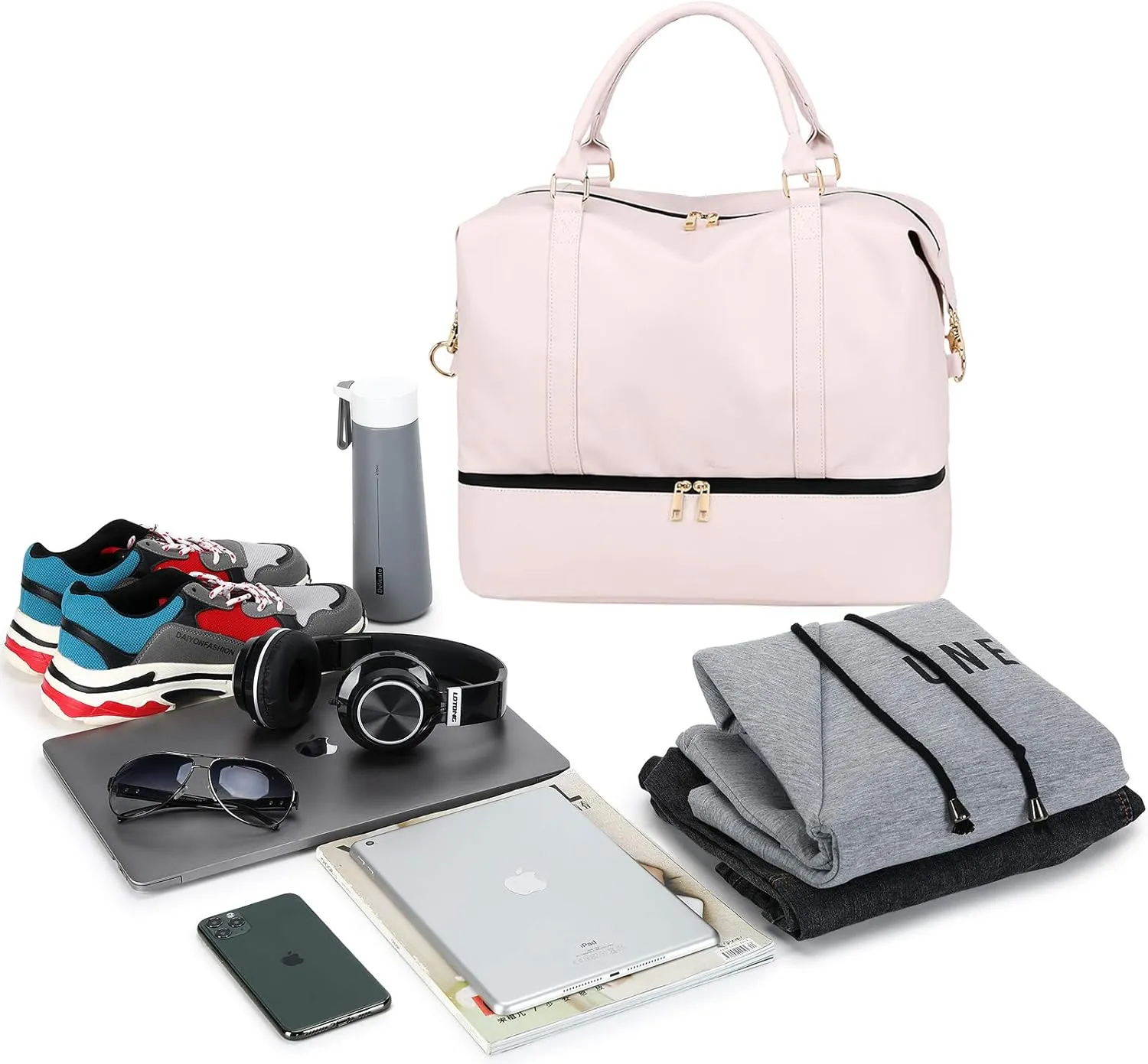 Womens Travel Weekender Bag Canvas Carry on Overnight Tote Luggage Duffel Beach Bags