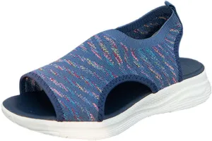 Womens Walking Sandals Comfortable Arch Support Orthopedic Platform Silde Open Toe Sport Shoes for Summer Beach