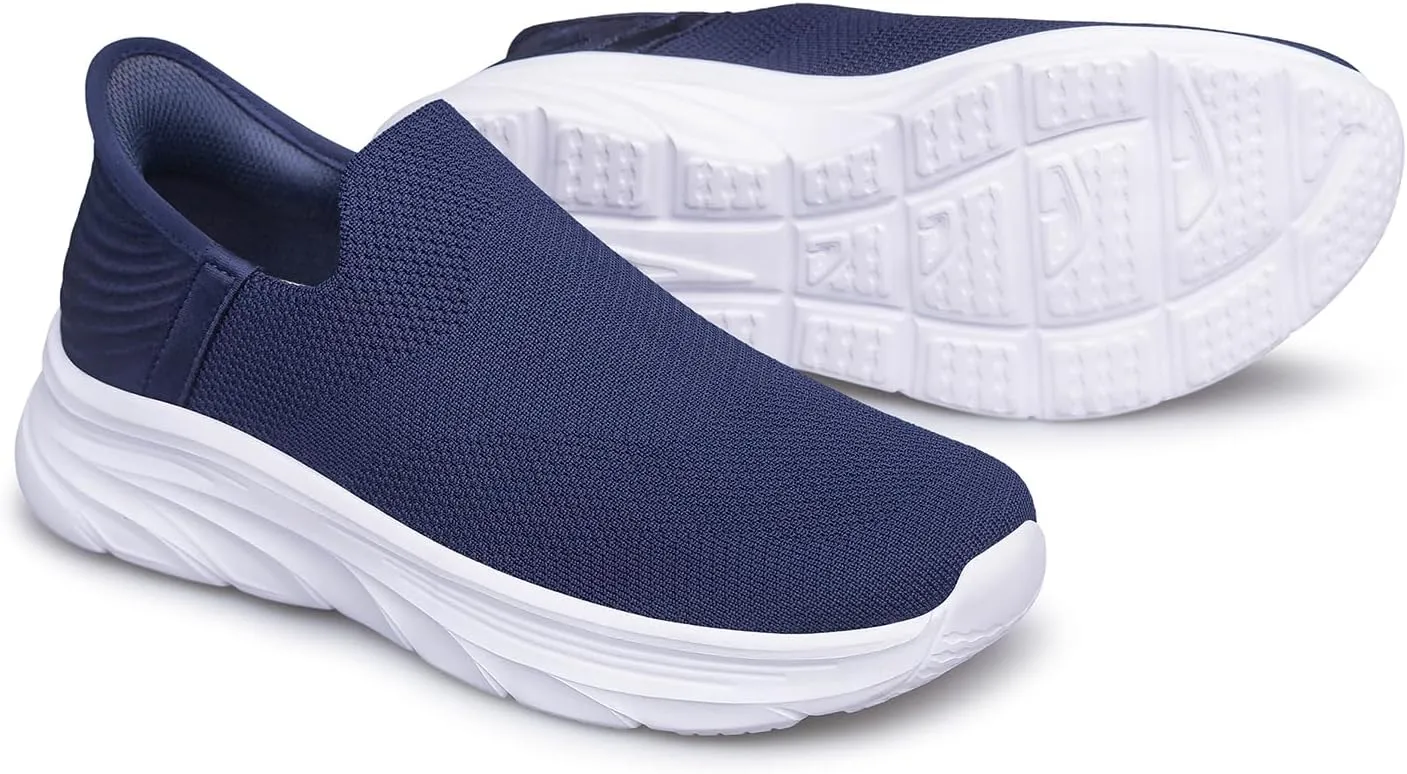 Women's Walking Shoes Slip On Sneakers Comfort Lightweight Non Slip Workout Gym Nurse Shoes