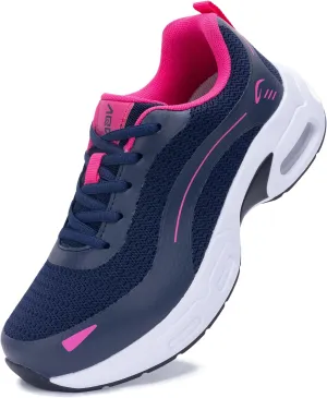Womens Walking Shoes with Arch Support | Orthotic Sneakers for Plantar Fasciitis Foot Heel Pain Relief | Tennis Running Shoes US 6.5-11