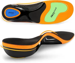 Work Boot Insoles for Standing All Day, High Arch Support Orthotic Shoe Inserts Relief Plantar Fasciitis, Flat Feet, Achilles Tendonitis - Women Men Memory Foam Walk Running Insoles - XL(Men's 11-12)