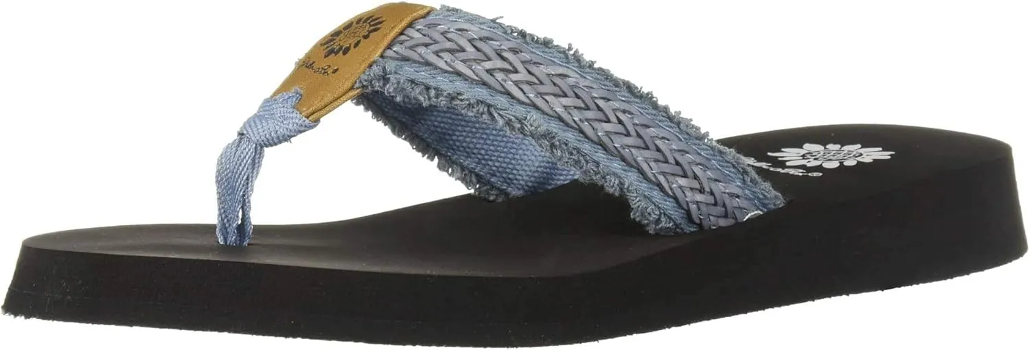 Yellow Box Fianni Flat Slip On Slide Thong Sandal Black
